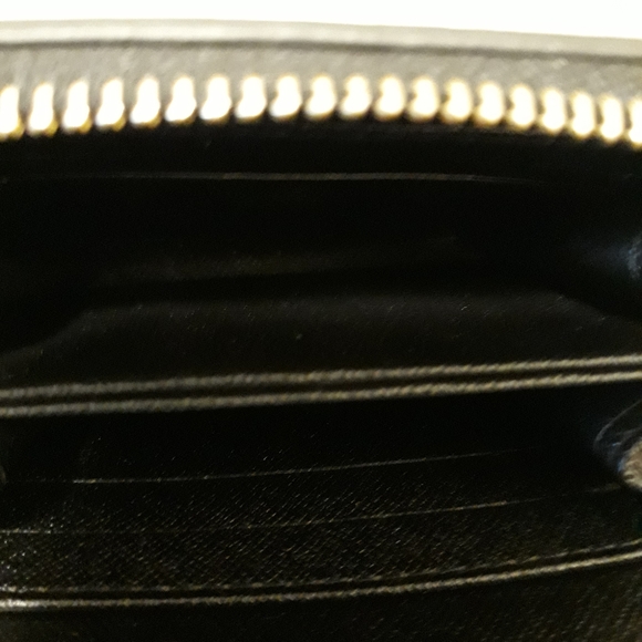 Louis Vuitton LV Black Embossed Monogram Coin Purse - Picture 4 of 6